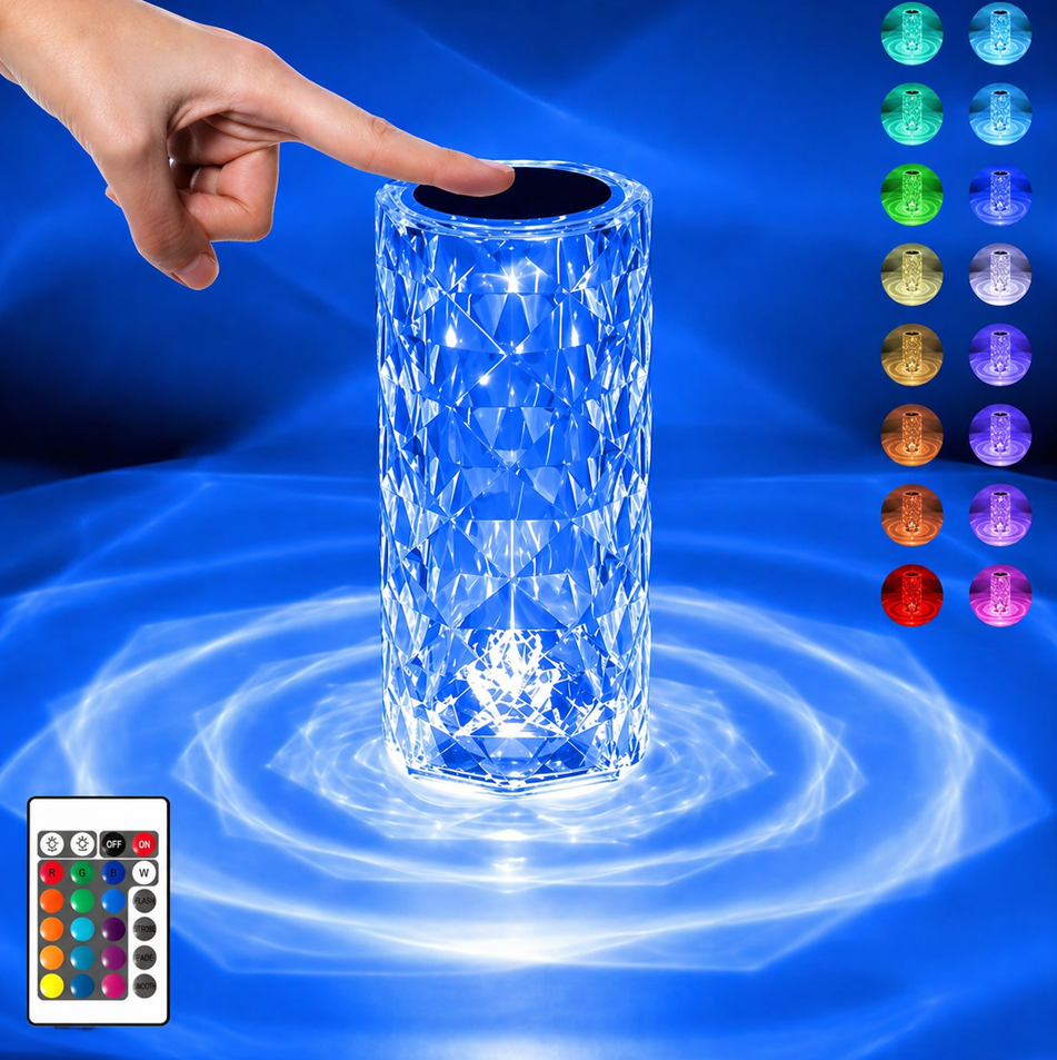 Crystal Diamond night lamp