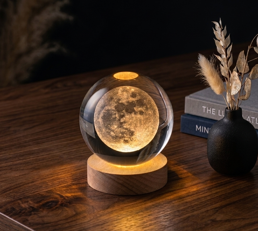 3D Glass Night Lamp