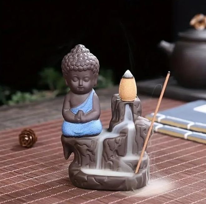 Monk Buddha Incense Burner